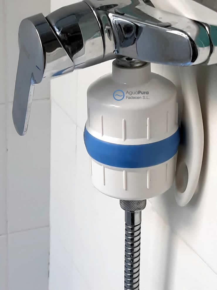 filtro de ducha instalación