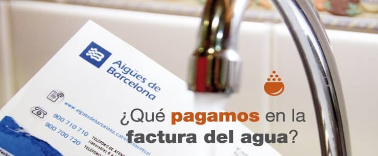 ¿Qué pagamos en la factura del agua?